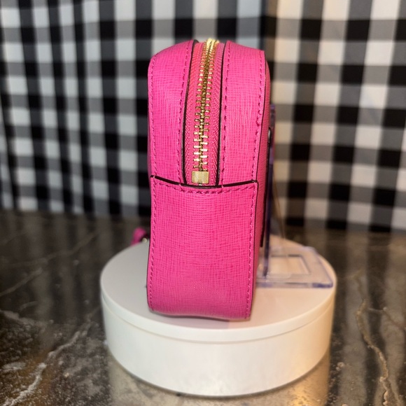 Coach Pink Saffiano Leather Flight Wristlet Clutch Style 49790 2013 - Picture 2 of 5